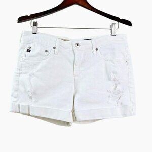 AG Adriano Goldschmied Size 28 Hailey Ex Boyfriend Jean Shorts White